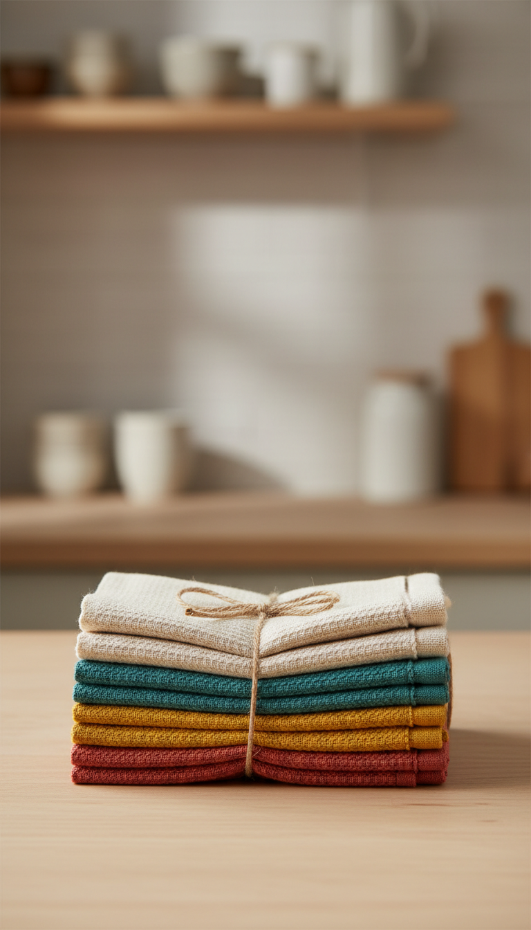 MIDEAST INTERNATIONAL cotton kitchen towel set